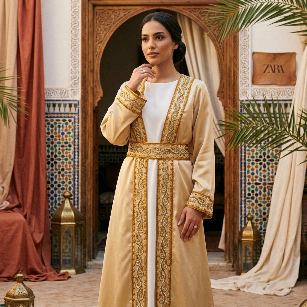 Royal Gold Abaya