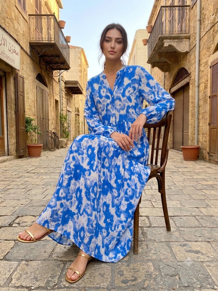 Azure Long Dress