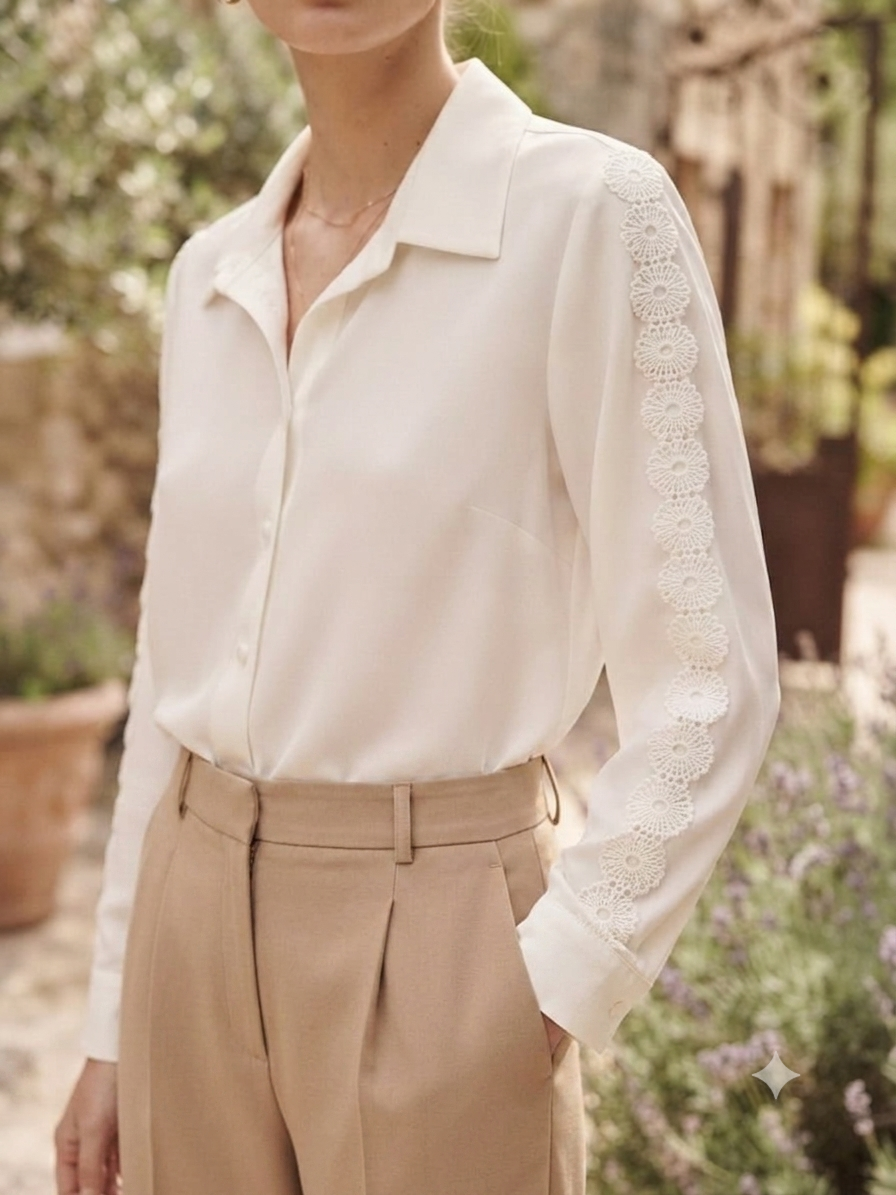Lace Sleeve Shirt