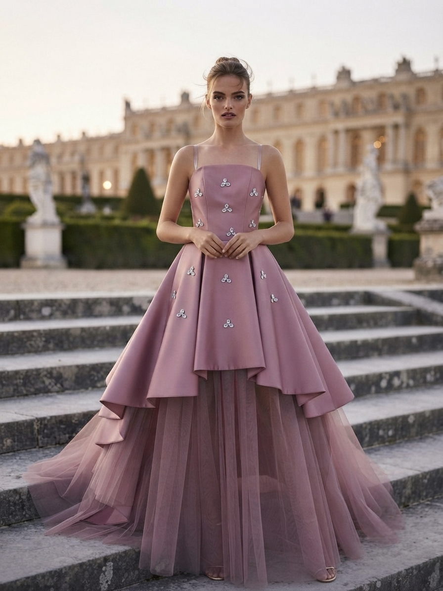 Exquisite Purple Gown