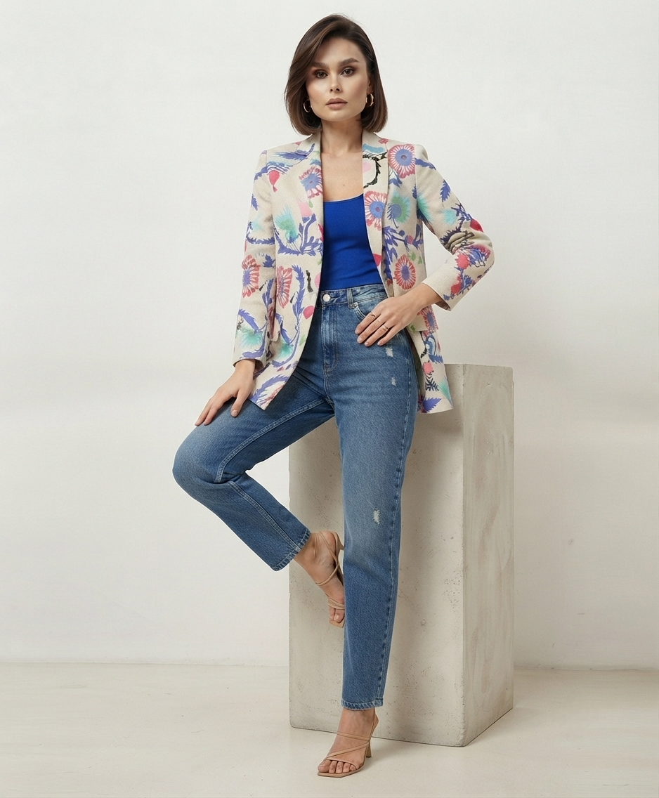 Floral Blazer