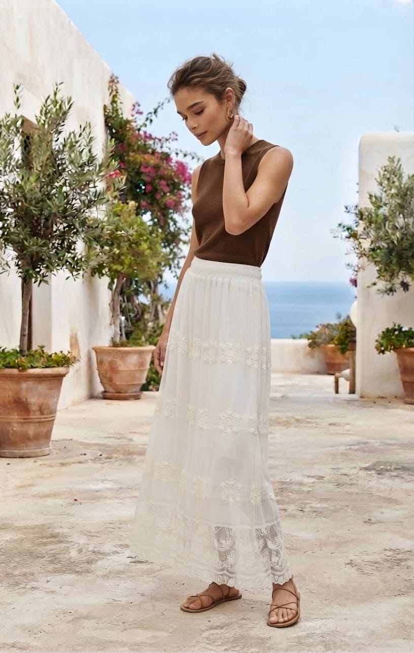Lace Maxi Skirt