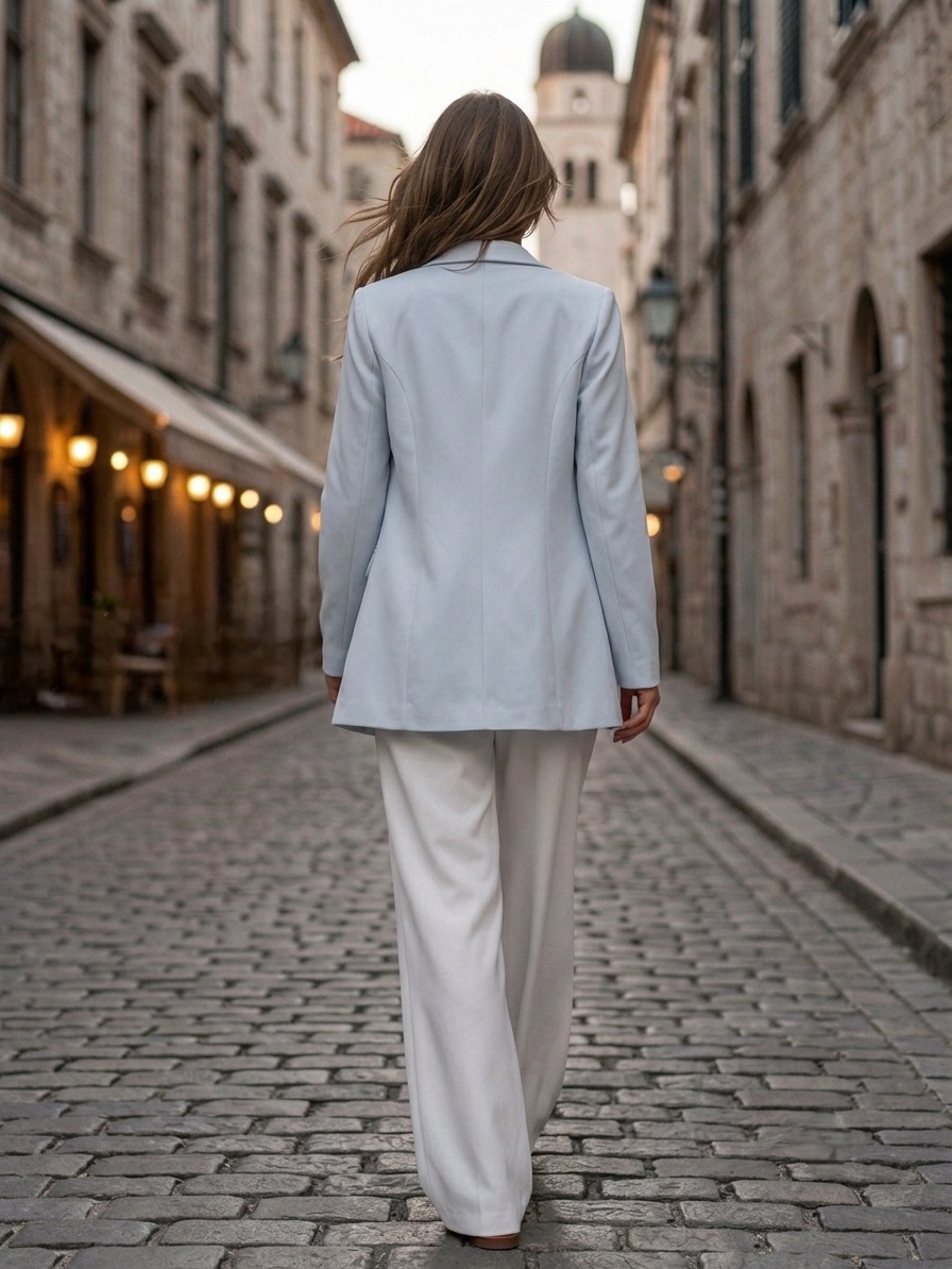 Long Blue Blazer