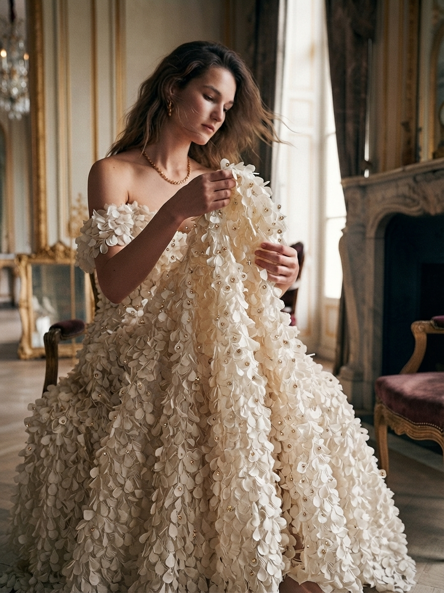 Petals Ivory Gown