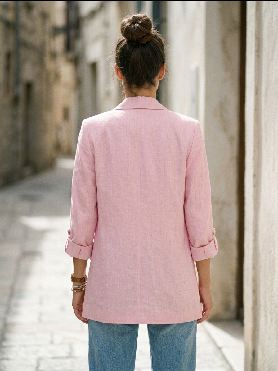 Linen Pink  Blazer