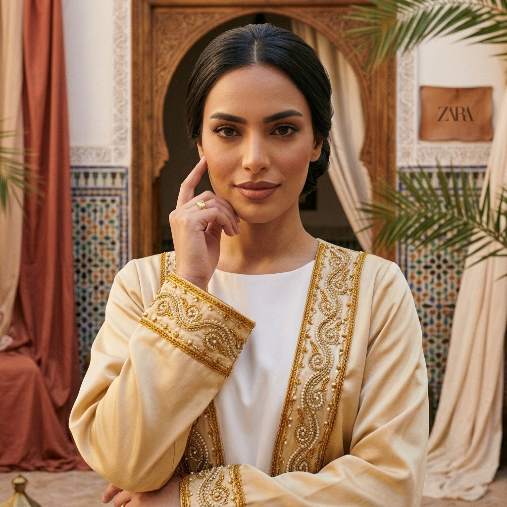 Royal Gold Abaya - Image 3