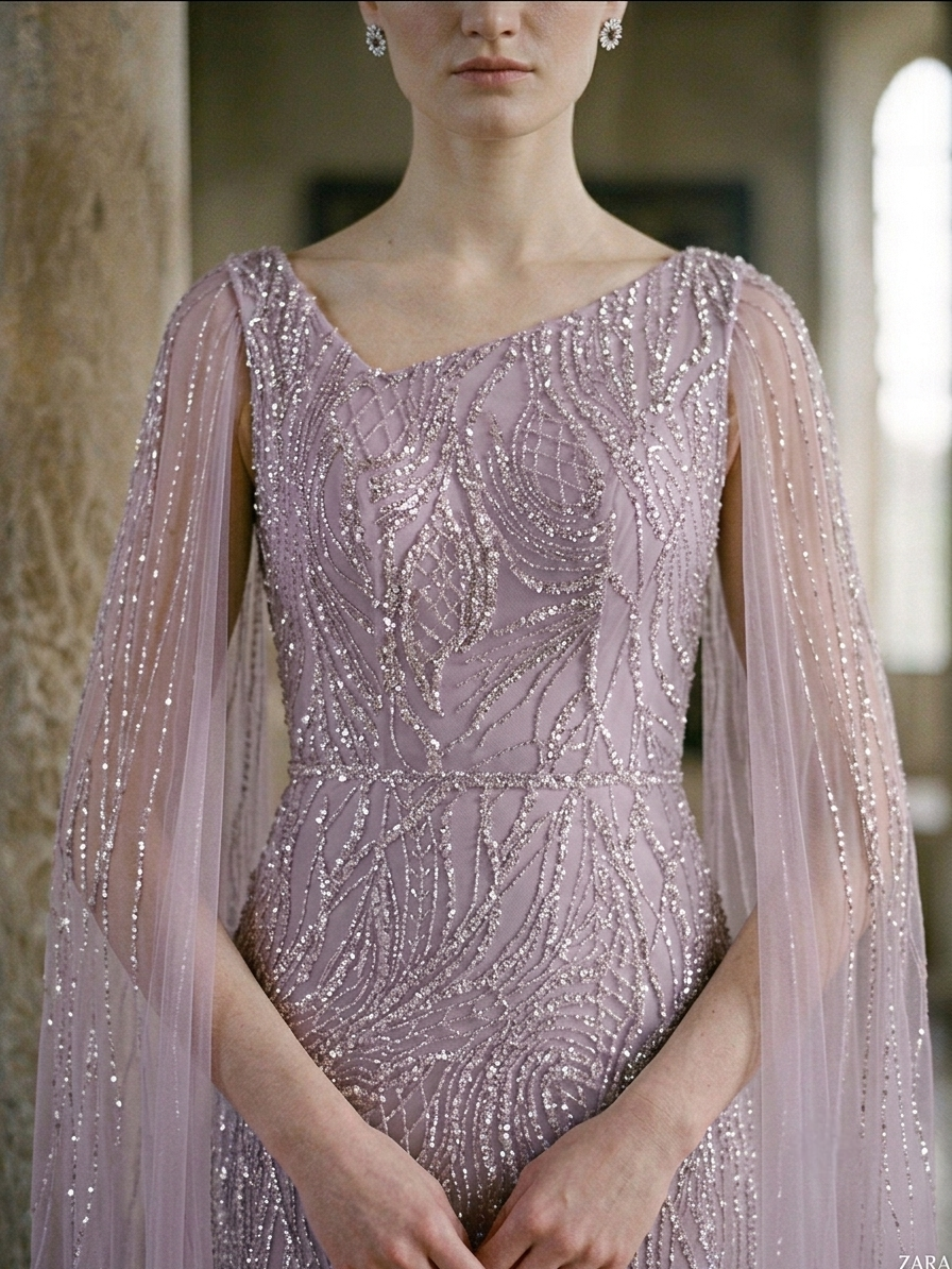 Lilac Evening Gown - Image 3