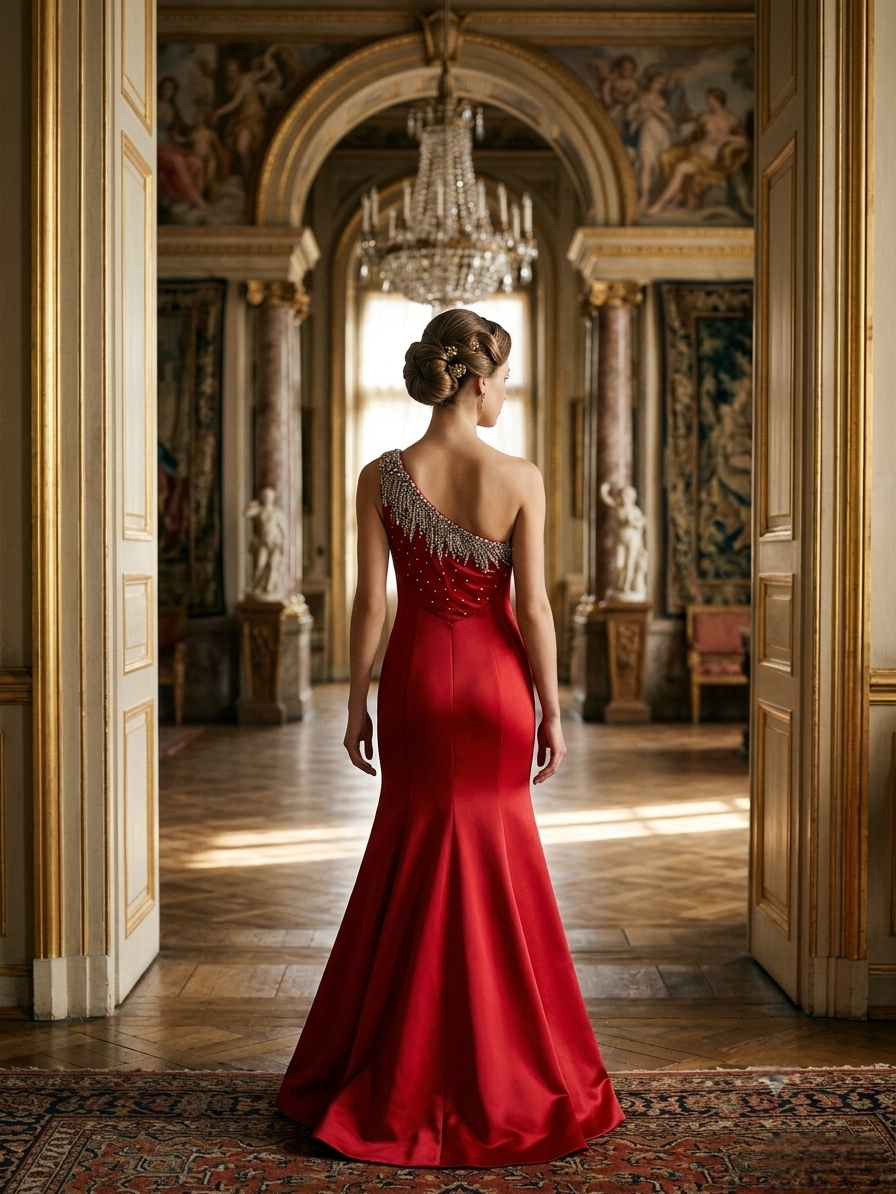 One Shoulder Gown - Image 3