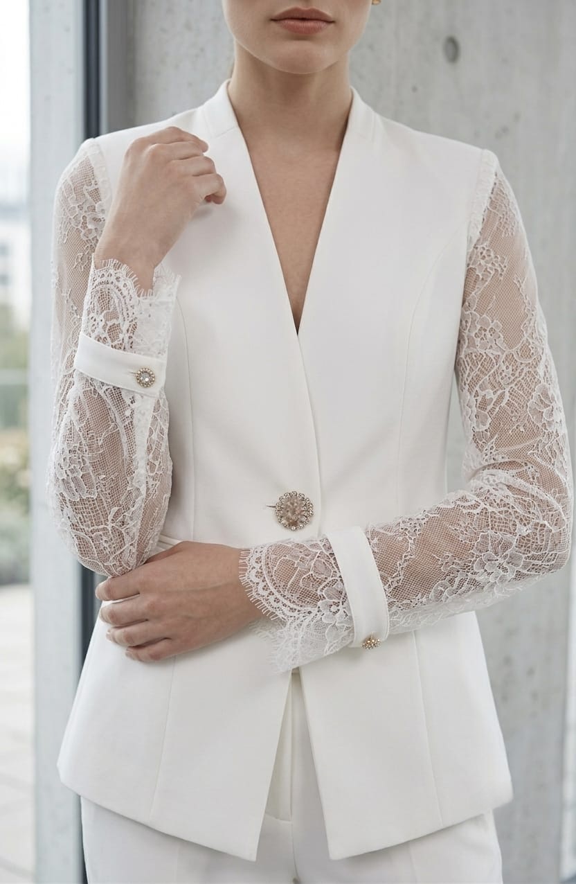 White Formal Suit