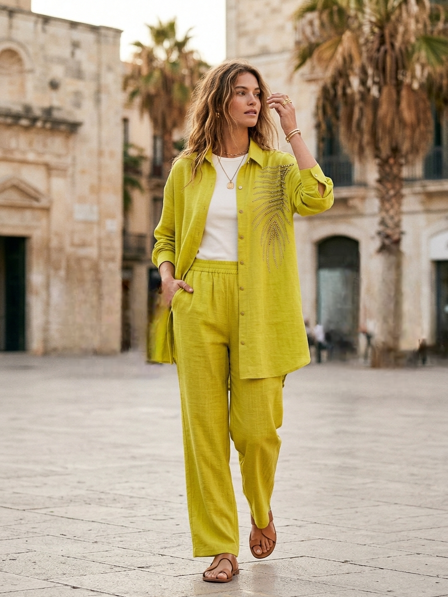 Linen Kiwi Set