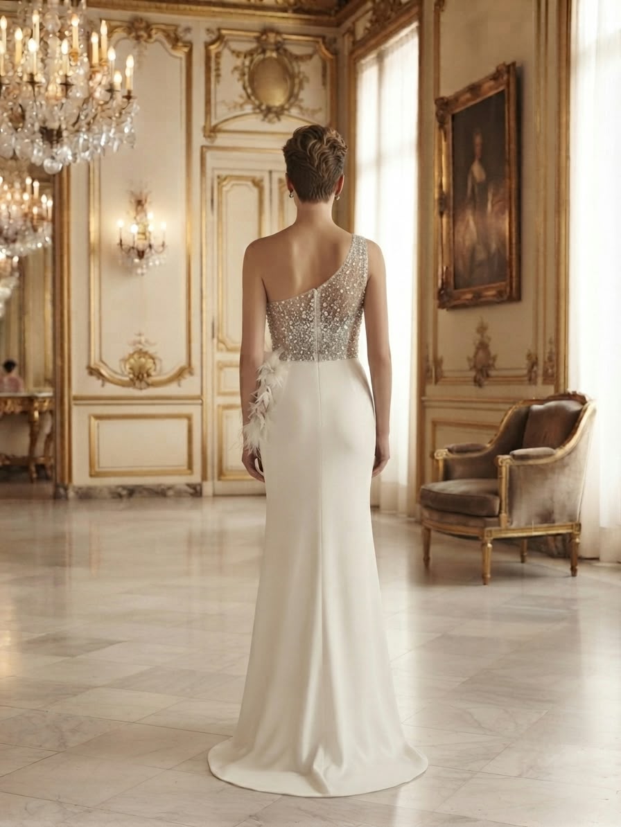 White jersey dress - Image 3