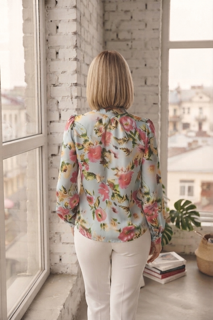 Floral Satin Shirt