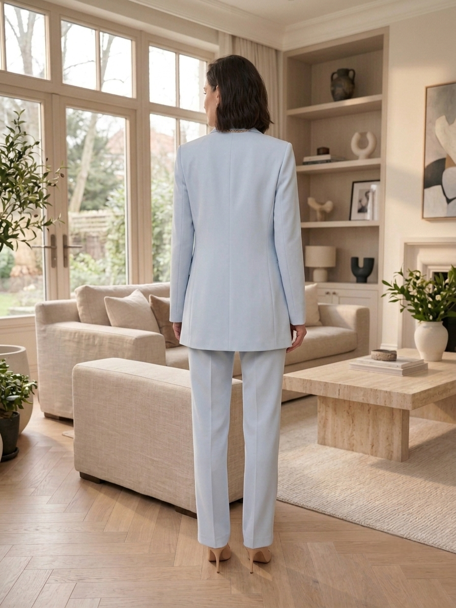 Pale Blue Formal Suit - Image 3