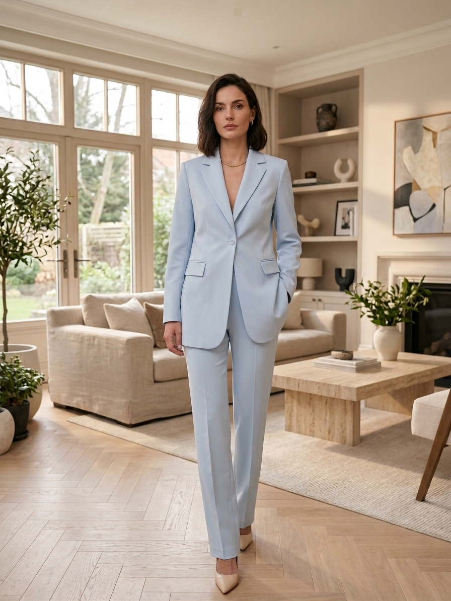 Pale Blue Formal Suit