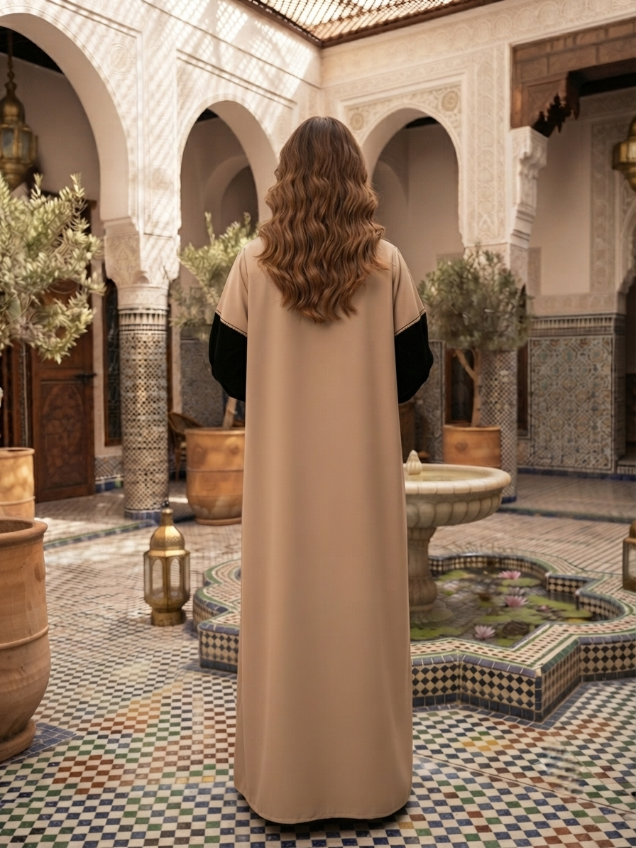 Two-Tone Abaya - Image 3