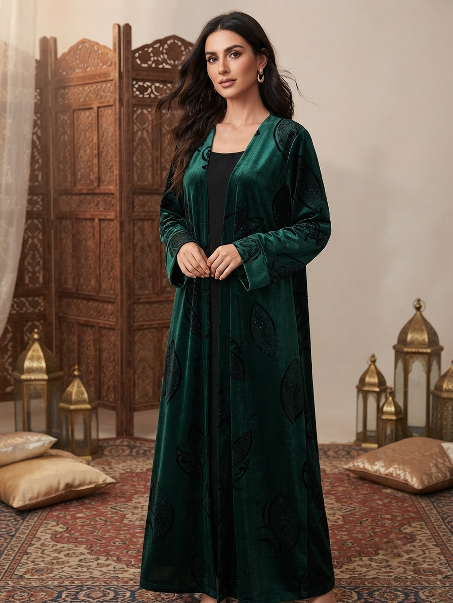 A One Piece Emerald Green Abaya