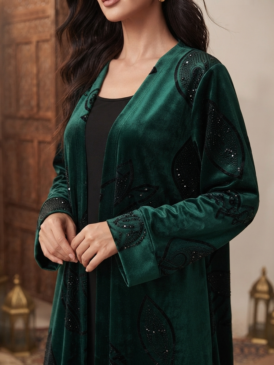 A One Piece Emerald Green Abaya
