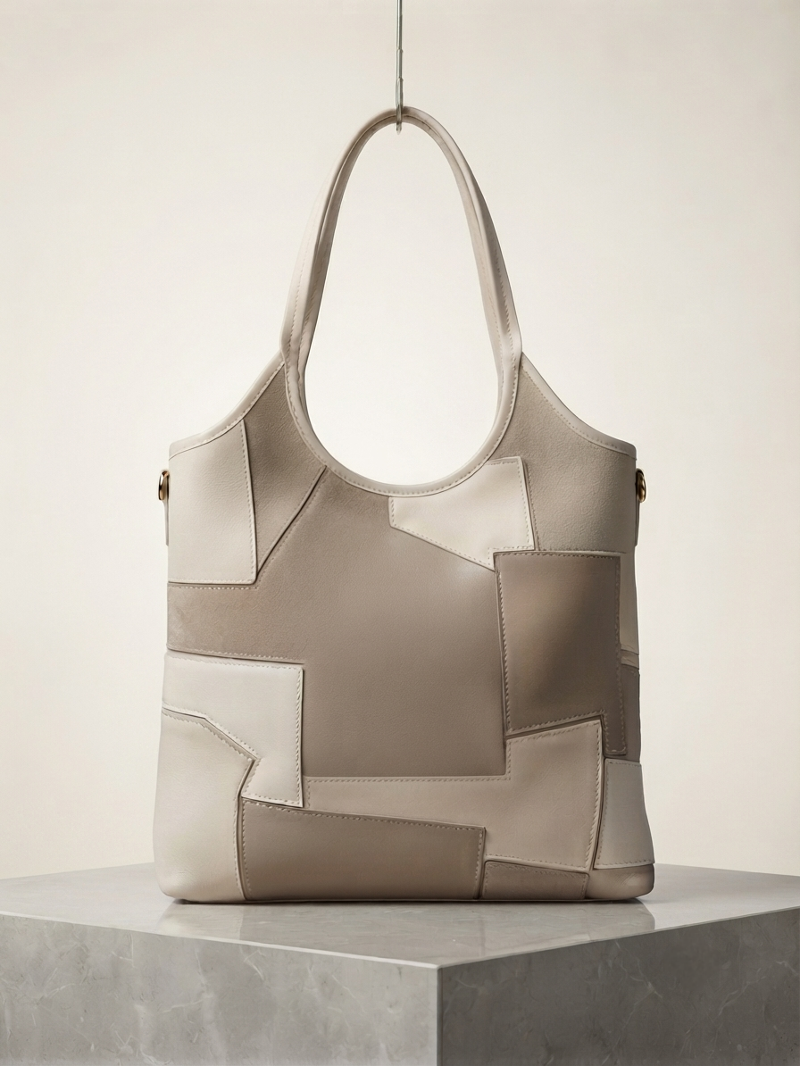 Leather & Suede Patchwork Bag