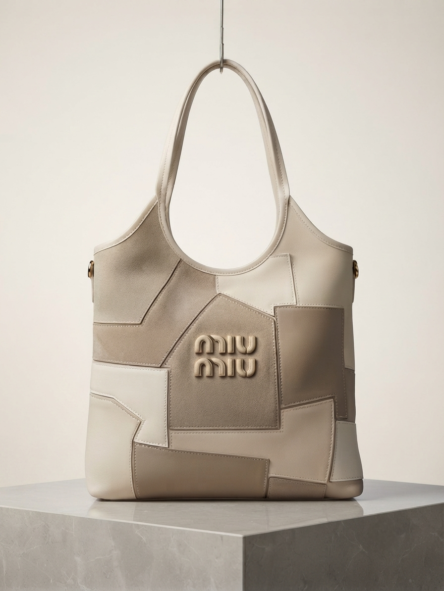 Leather & Suede Patchwork Bag