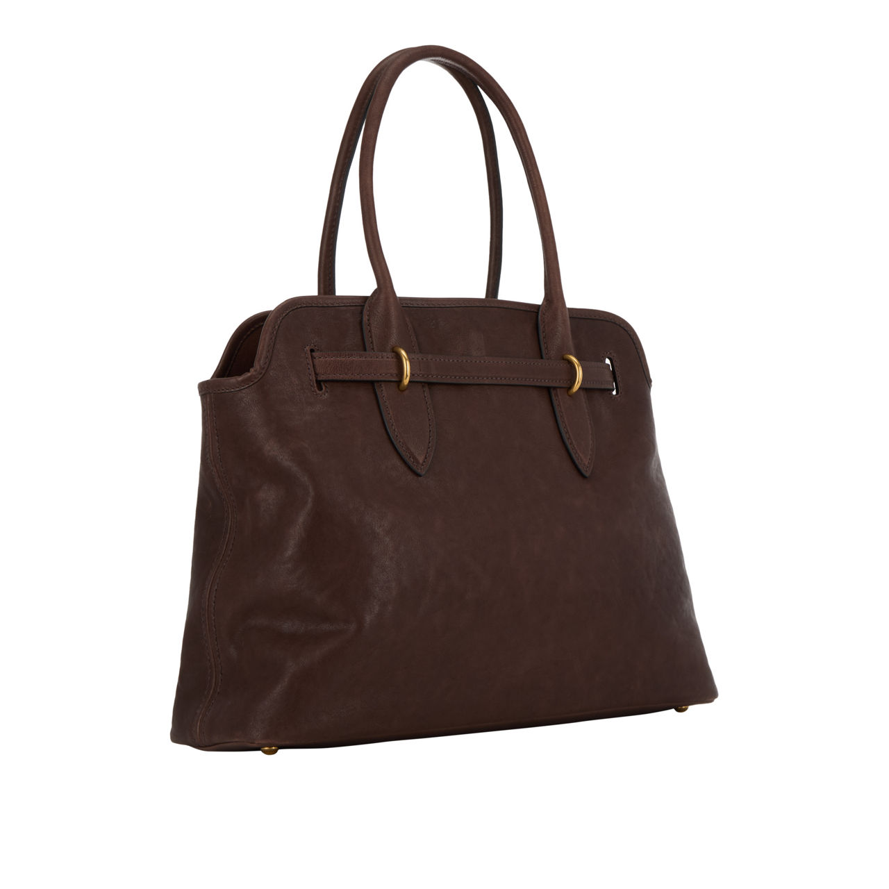 Brown Leather Tote Bag