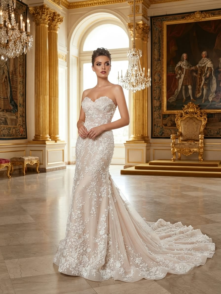 Mermaid royal gown