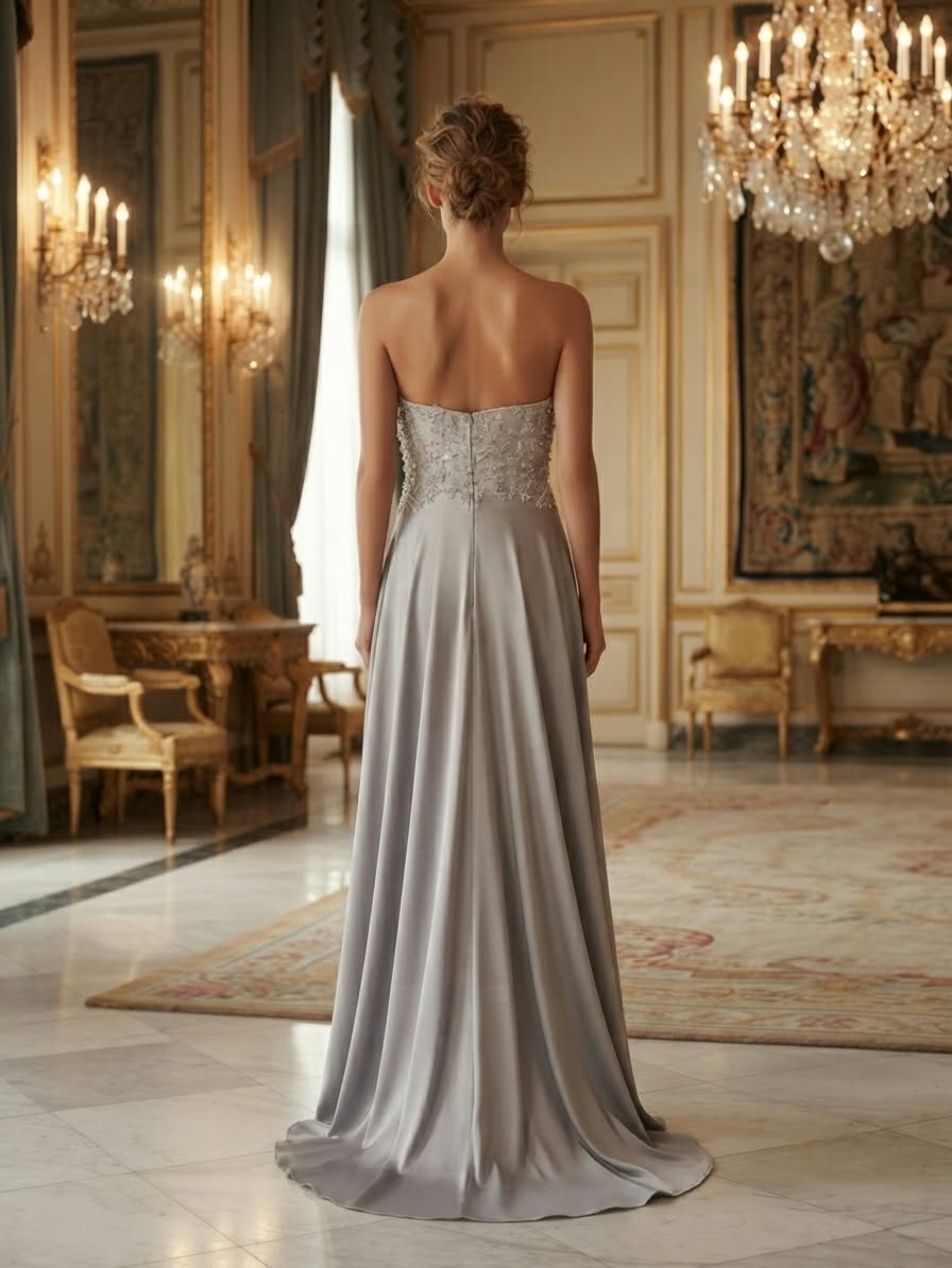 Silver crystal dress - Image 3