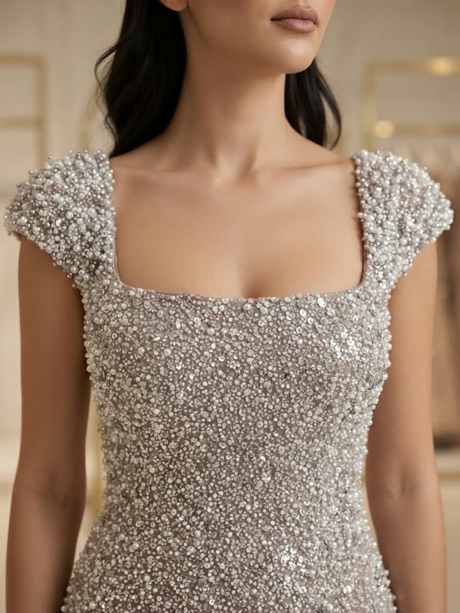 Choco sequined gown - Image 3