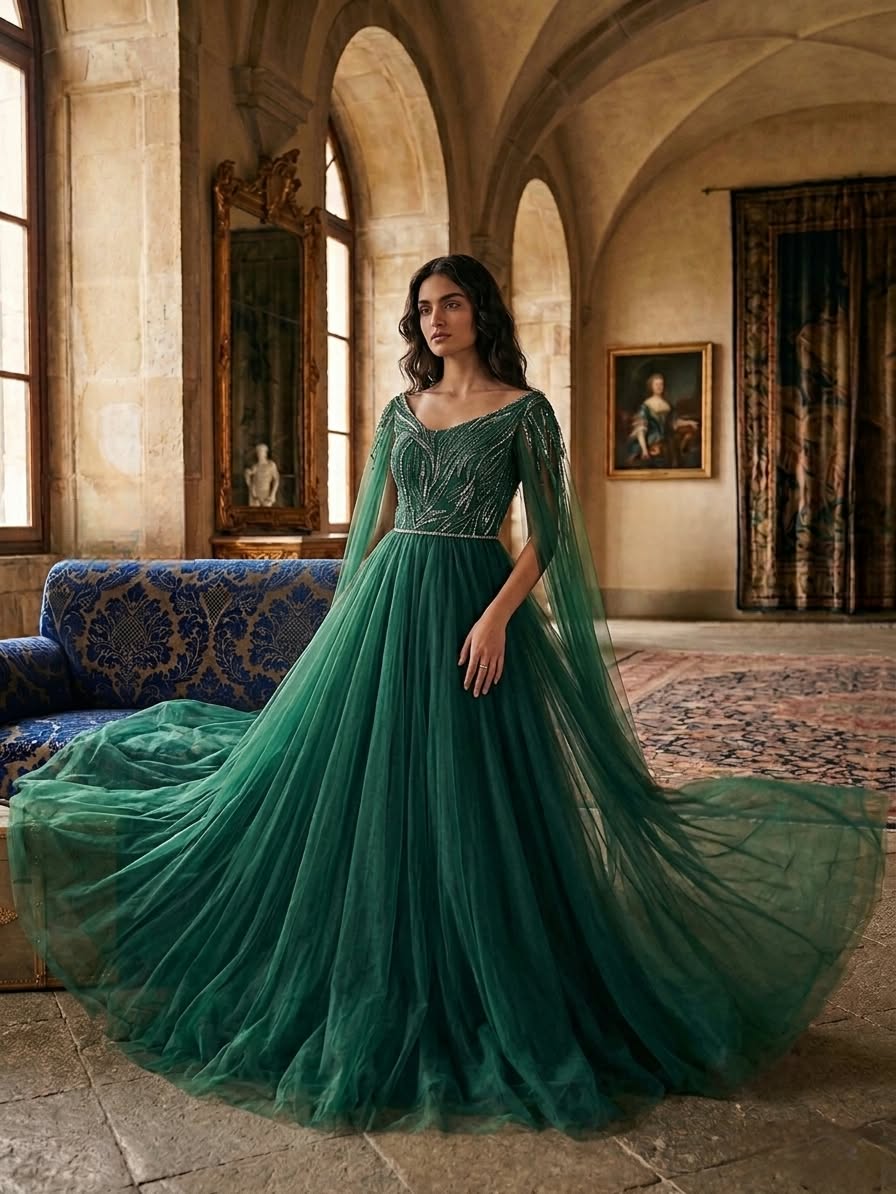 Opulent gown