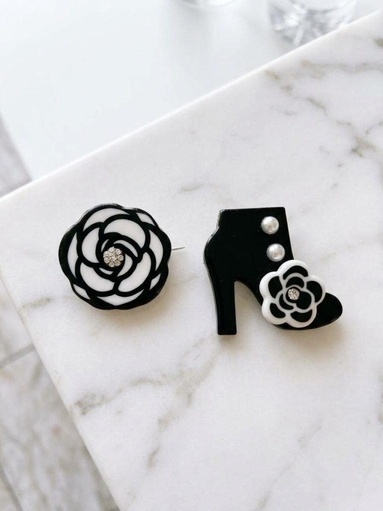 Camelia and Heel Brooches